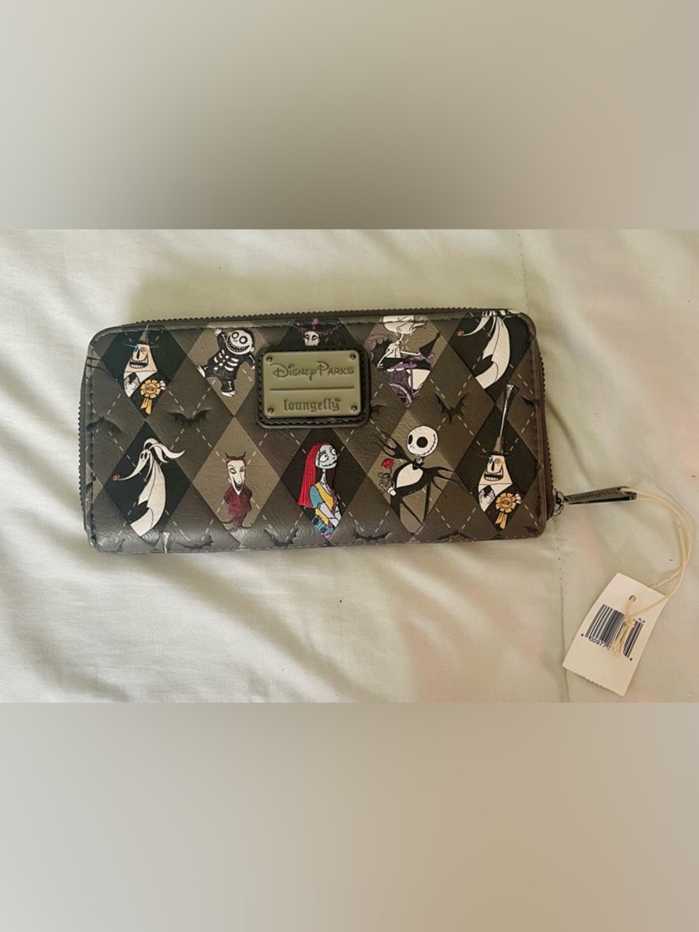 Loungefly Brown Quilted Nightmare Before Christmas Character Wallet
